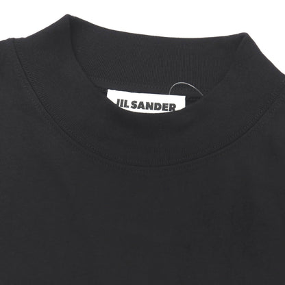 【中古】ジルサンダー JIL SANDER コットン モックネック 半袖Ｔシャツ ブラック【サイズL】【 状態ランクB 】【 メンズ 】