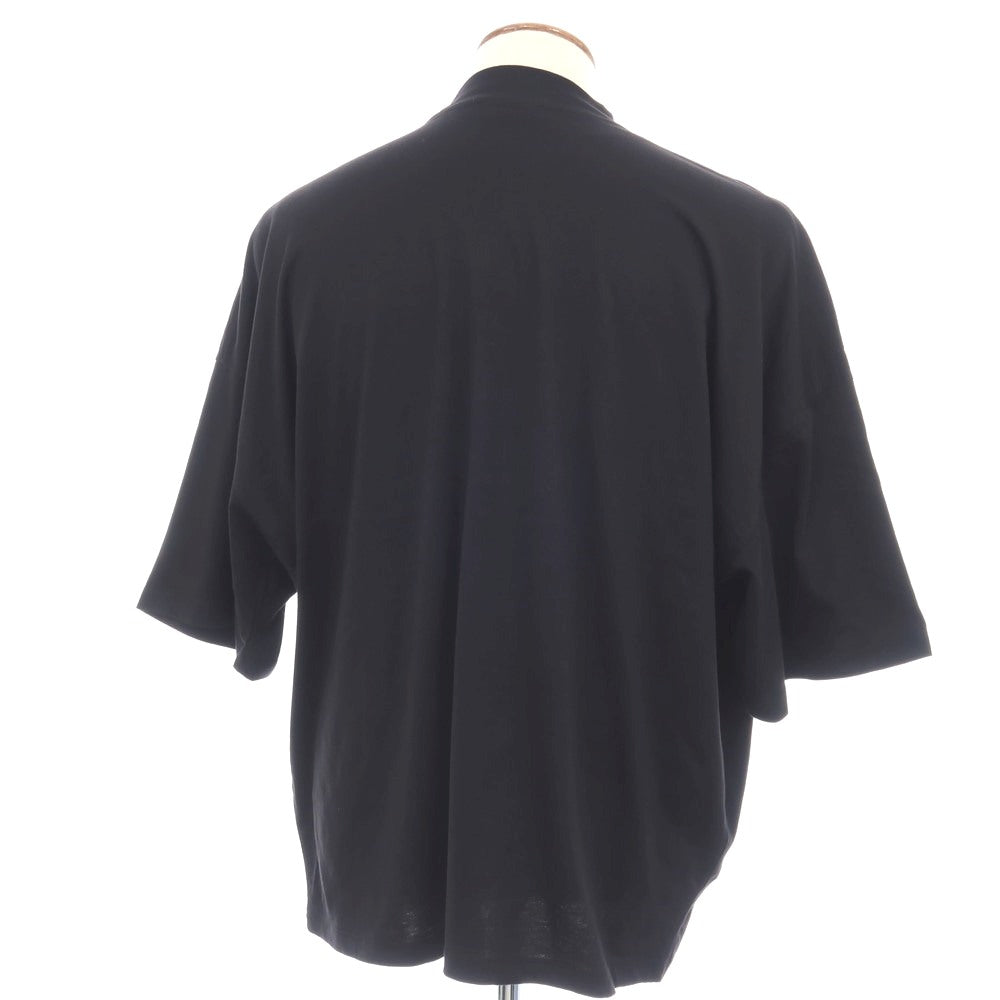 【中古】ジルサンダー JIL SANDER コットン モックネック 半袖Ｔシャツ ブラック【サイズM】【 状態ランクB 】【 メンズ 】