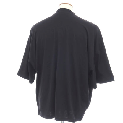 【中古】ジルサンダー JIL SANDER コットン モックネック 半袖Ｔシャツ ブラック【サイズM】【 状態ランクB 】【 メンズ 】