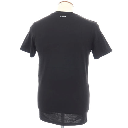 【中古】ジルサンダー JIL SANDER コットン クルーネック 半袖Ｔシャツ ブラック【サイズM】【 状態ランクB 】【 メンズ 】