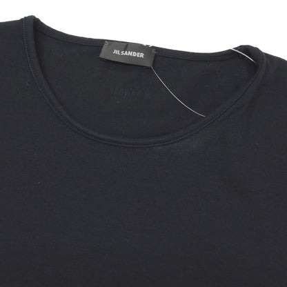 【中古】ジルサンダー JIL SANDER ストレッチ コットン クルーネック 半袖Ｔシャツ ブラック【サイズM】【 状態ランクB 】【 メンズ 】