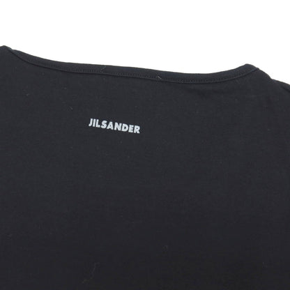 【中古】ジルサンダー JIL SANDER ストレッチ コットン クルーネック 半袖Ｔシャツ ブラック【サイズM】【 状態ランクB 】【 メンズ 】