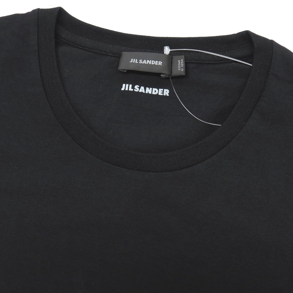 【中古】ジルサンダー JIL SANDER ストレッチ コットン系 クルーネック 半袖Ｔシャツ ブラック【サイズM】【 状態ランクB 】【 メンズ 】