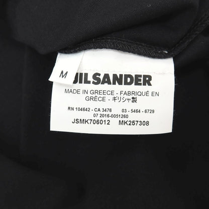 【中古】ジルサンダー JIL SANDER ストレッチ コットン系 クルーネック 半袖Ｔシャツ ブラック【サイズM】【 状態ランクB 】【 メンズ 】