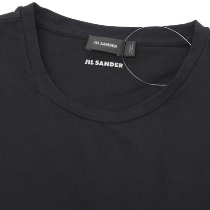 【中古】ジルサンダー JIL SANDER ストレッチ コットン クルーネック 半袖Ｔシャツ ブラック【サイズM】【 状態ランクB 】【 メンズ 】