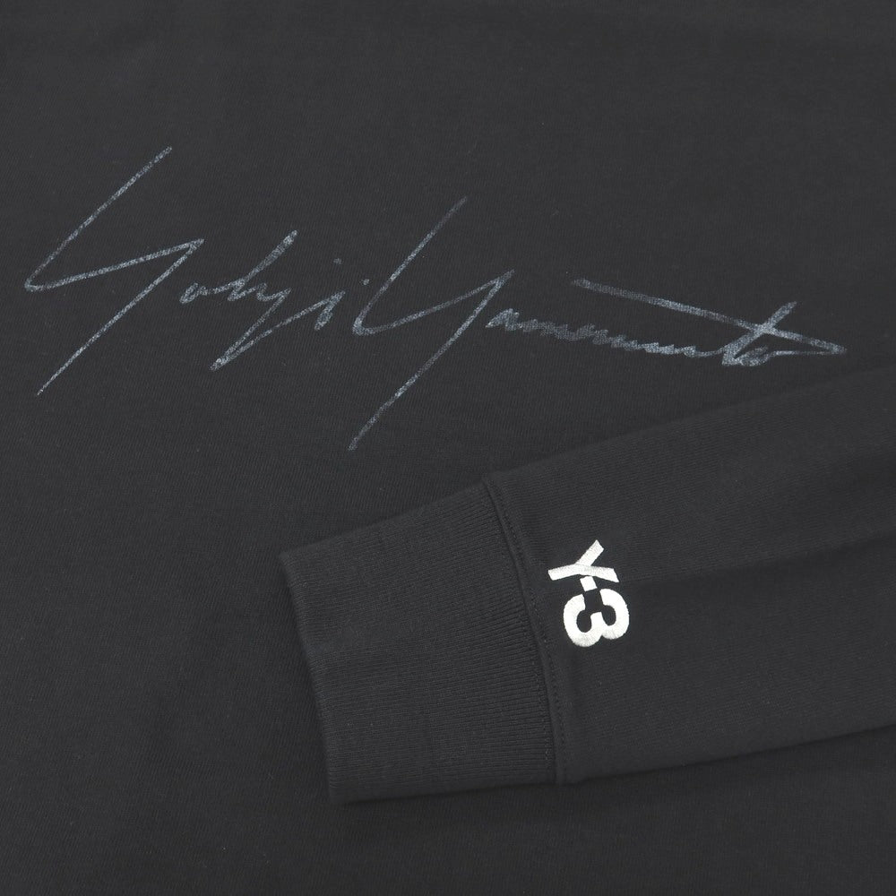 【中古】ワイスリー Y-3 コットン クルーネック スウェット ブラック【サイズS】【 状態ランクB 】【 メンズ 】