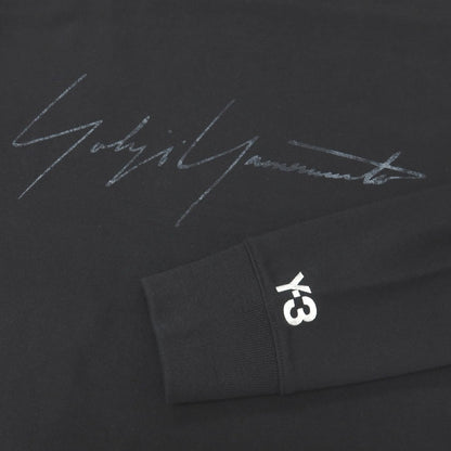【中古】ワイスリー Y-3 コットン クルーネック スウェット ブラック【サイズS】【 状態ランクB 】【 メンズ 】