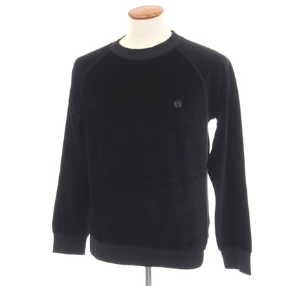 【中古】ヴィクターアンドロルフ ムッシュ VIKTOR &amp; ROLF MONSIEUR コットンナイロンポリウレタン ベロア スウェット ブラック【サイズ46】【 状態ランクB 】【 メンズ 】