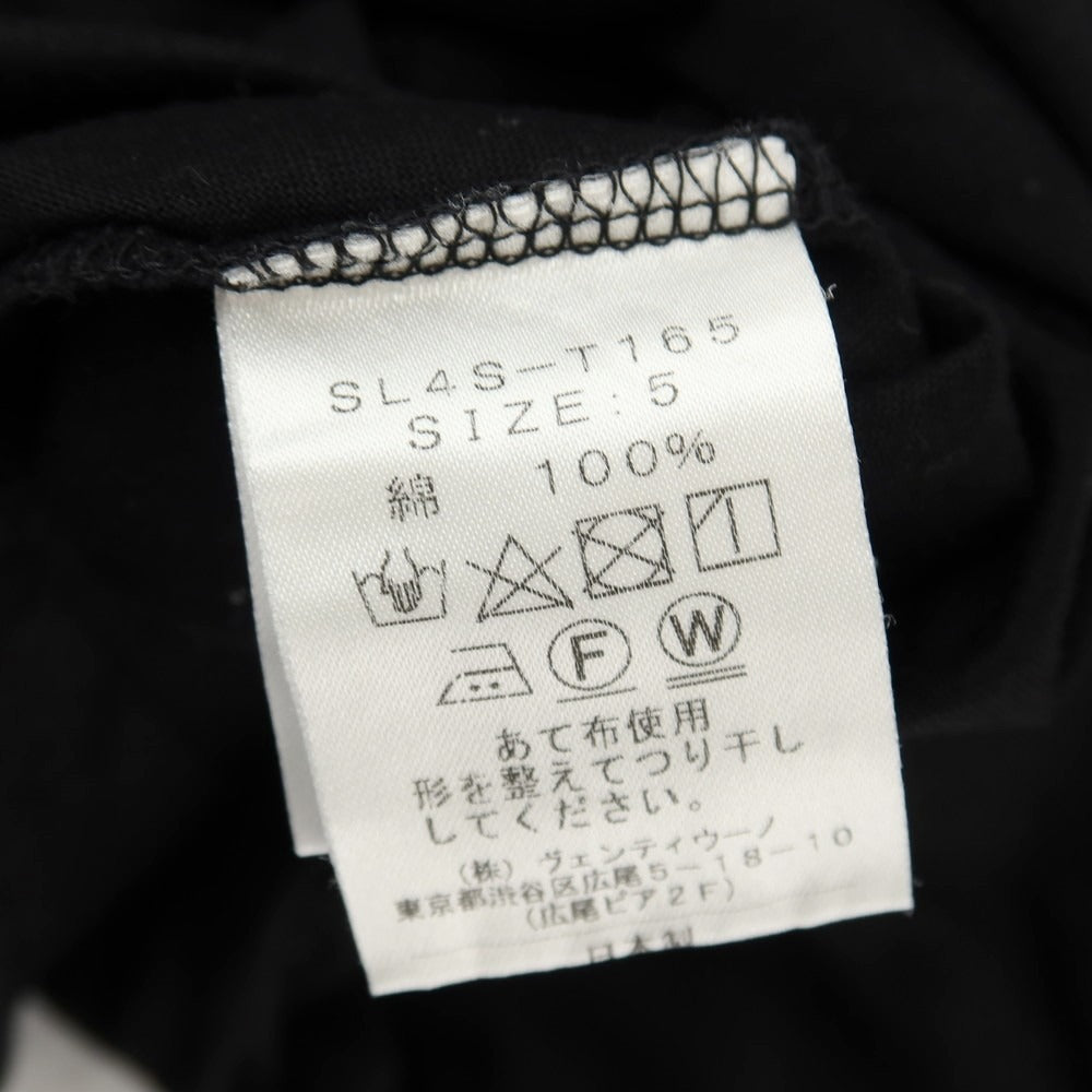 【中古】スローン SLOANE コットン クルーネック 長袖Ｔシャツ ブラック【サイズ5】【 状態ランクB 】【 メンズ 】