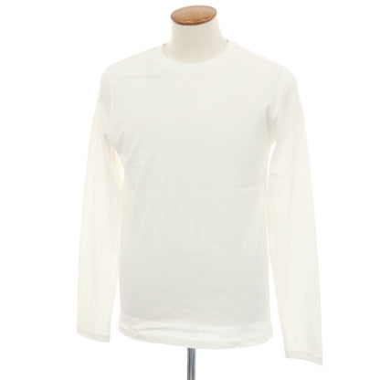 【中古】ジルサンダー JIL SANDER コットン クルーネック 長袖Ｔシャツ ホワイト【サイズM】【 状態ランクB 】【 メンズ 】