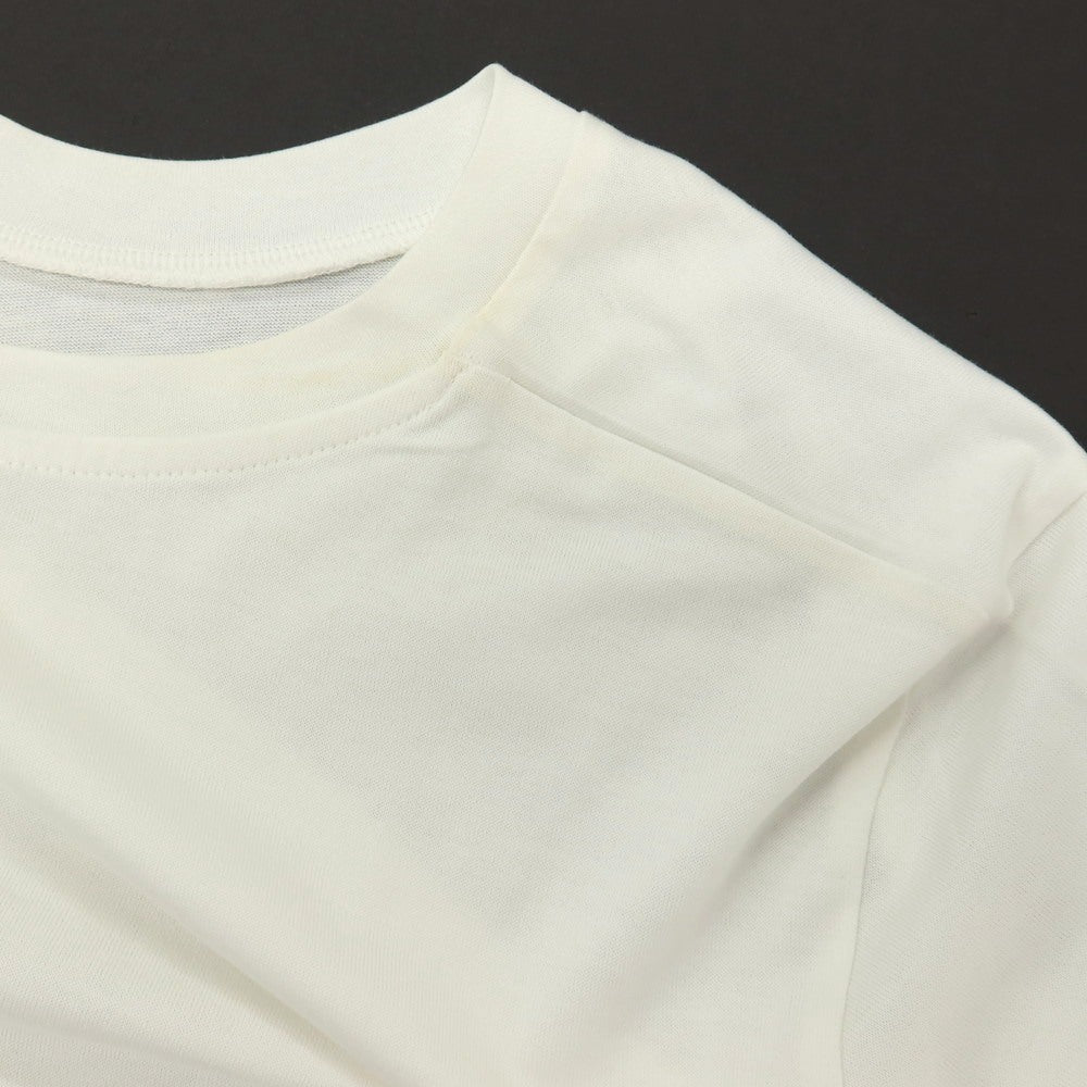 【中古】ジルサンダー JIL SANDER コットン クルーネック 長袖Ｔシャツ ホワイト【サイズM】【 状態ランクB 】【 メンズ 】