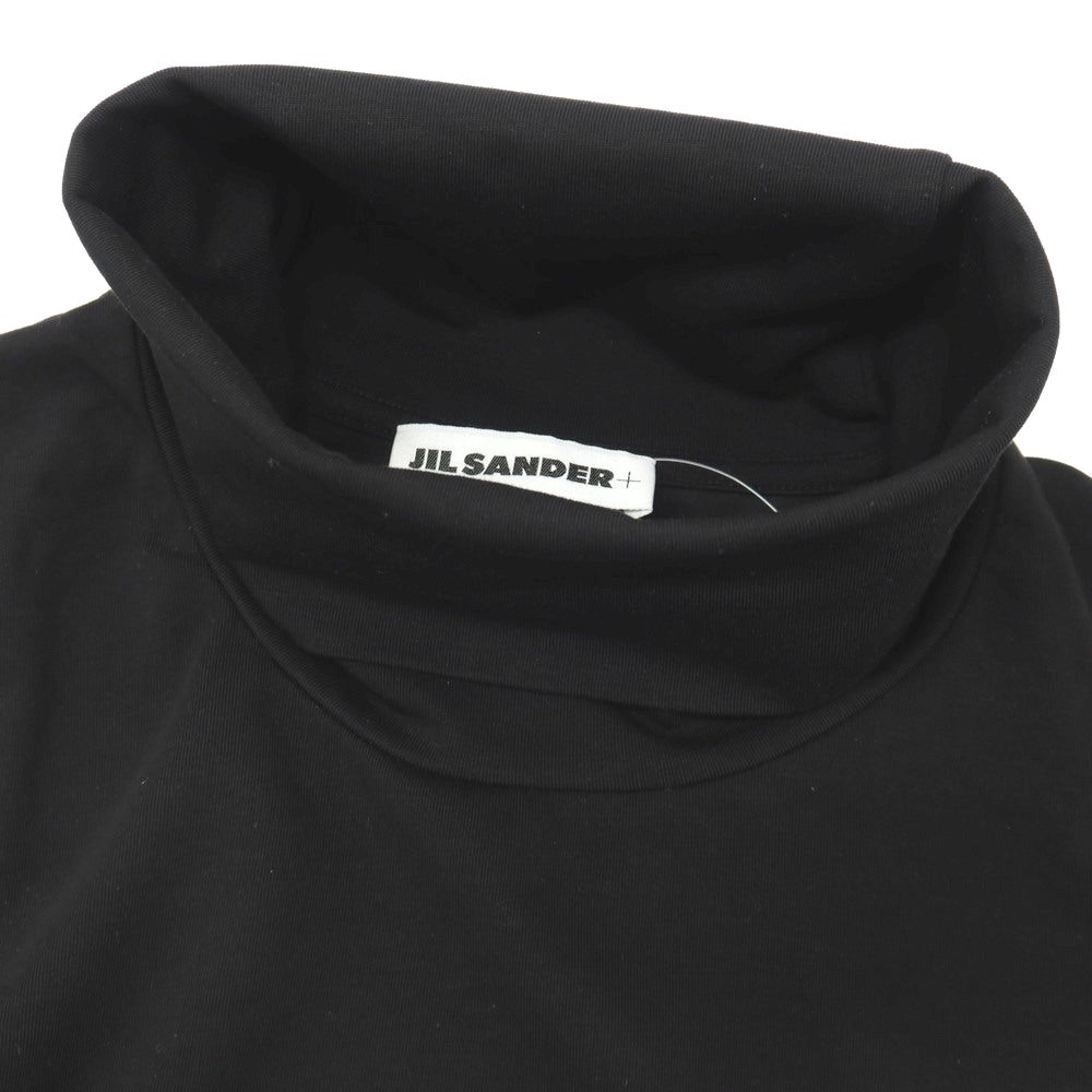 【中古】ジルサンダープラス Jil Sander+ ストレッチ コットン タートルネック 長袖Ｔシャツ ブラック【サイズL】【 状態ランクB 】【 メンズ 】