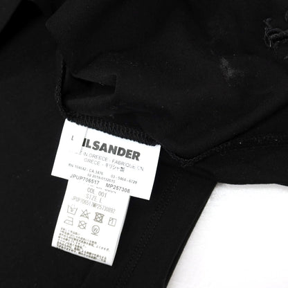 【中古】ジルサンダープラス Jil Sander+ ストレッチ コットン タートルネック 長袖Ｔシャツ ブラック【サイズL】【 状態ランクB 】【 メンズ 】