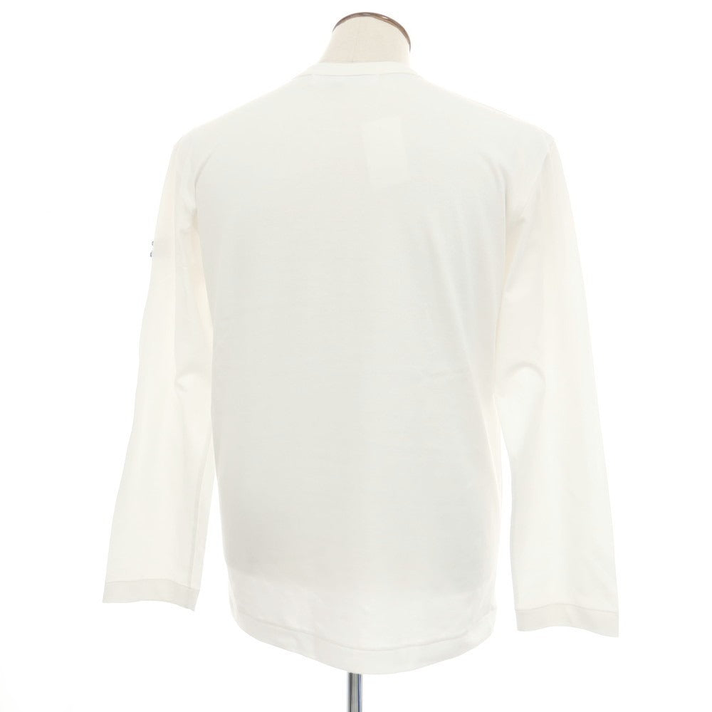 【中古】プレイコムデギャルソン PLAY COMME des GARCONS コットン クルーネック 長袖Ｔシャツ ホワイト【サイズXL】【 状態ランクB 】【 メンズ 】