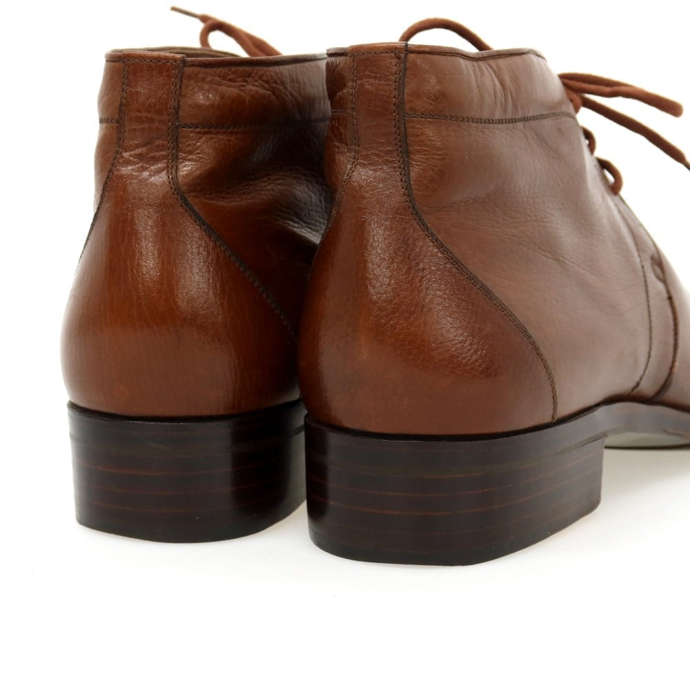 【中古】タニノクリスチー TANINO CRISCI レザー チャッカブーツ ブラウン【サイズ8.5】【 状態ランクB 】【 メンズ 】