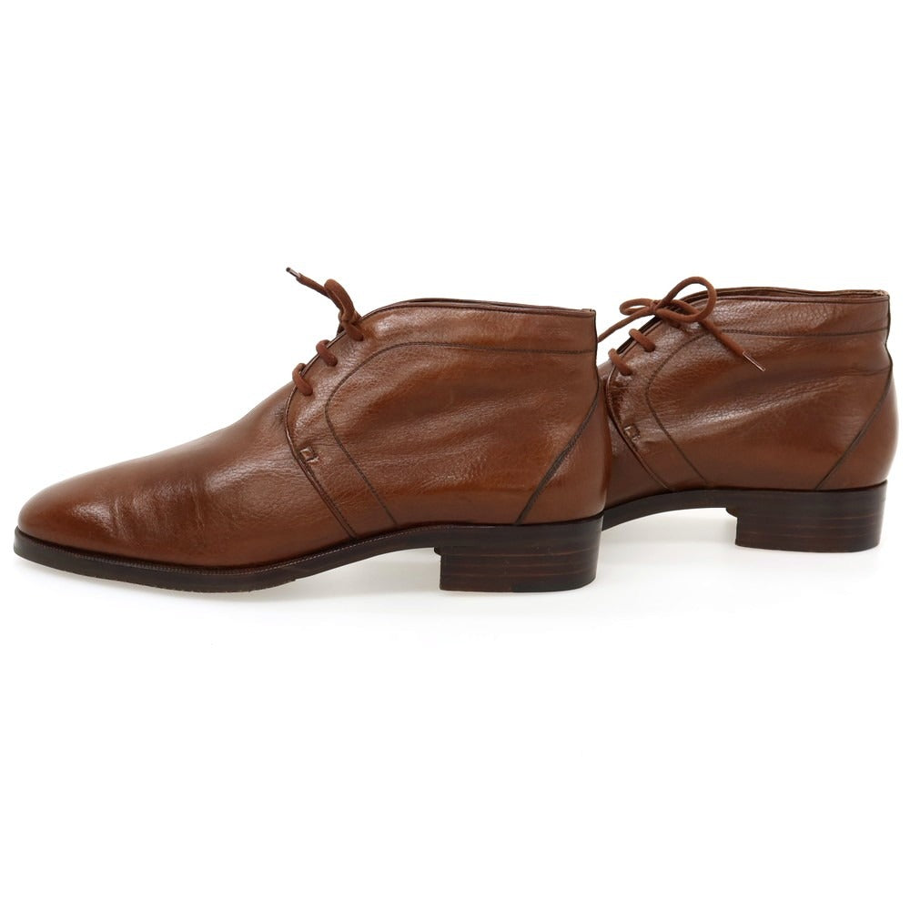 【中古】タニノクリスチー TANINO CRISCI レザー チャッカブーツ ブラウン【サイズ8.5】【 状態ランクB 】【 メンズ 】