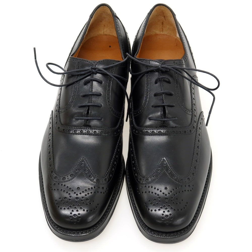 【中古】【未使用】サルヴァトーレフェラガモ Salvatore Ferragamo カーフ ドレスシューズ ブラック【サイズ8 Ｄ】【 状態ランクS 】【 メンズ 】