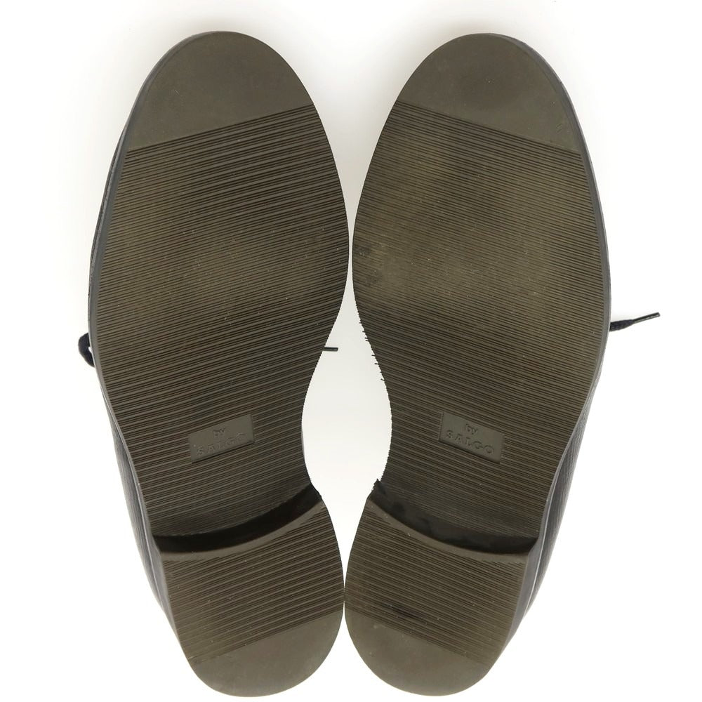 【中古】ジョルジオアルマーニ GIORGIO ARMANI 型押しレザー ドレスシューズ ブラック【サイズ7.5】【 状態ランクB 】【 メンズ 】