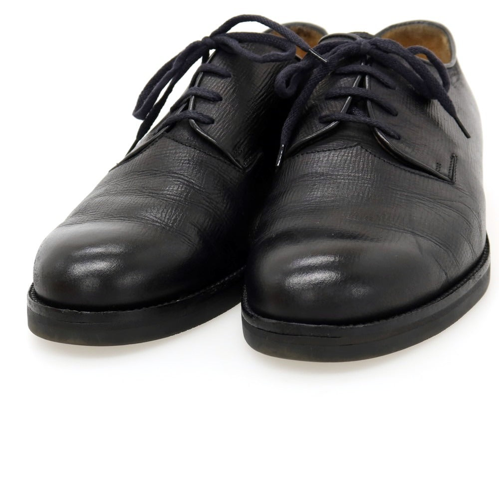 【中古】ジョルジオアルマーニ GIORGIO ARMANI 型押しレザー ドレスシューズ ブラック【サイズ7.5】【 状態ランクB 】【 メンズ 】