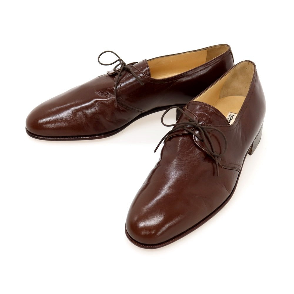 【中古】【未使用】モレスキー MORESCHI キッドスキン ドレスシューズ ブラウン【サイズ7.5】【 状態ランクS 】【 メンズ 】