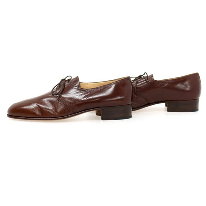 【中古】【未使用】モレスキー MORESCHI キッドスキン ドレスシューズ ブラウン【サイズ7.5】【 状態ランクS 】【 メンズ 】