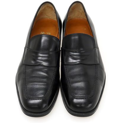 【中古】サルヴァトーレフェラガモ Salvatore Ferragamo カーフ コインローファー ブラック【サイズ8 EE】【 状態ランクB 】【 メンズ 】