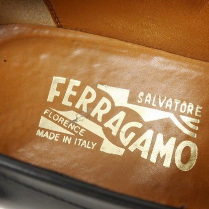 【中古】サルヴァトーレフェラガモ Salvatore Ferragamo カーフ コインローファー ブラック【サイズ8 EE】【 状態ランクB 】【 メンズ 】