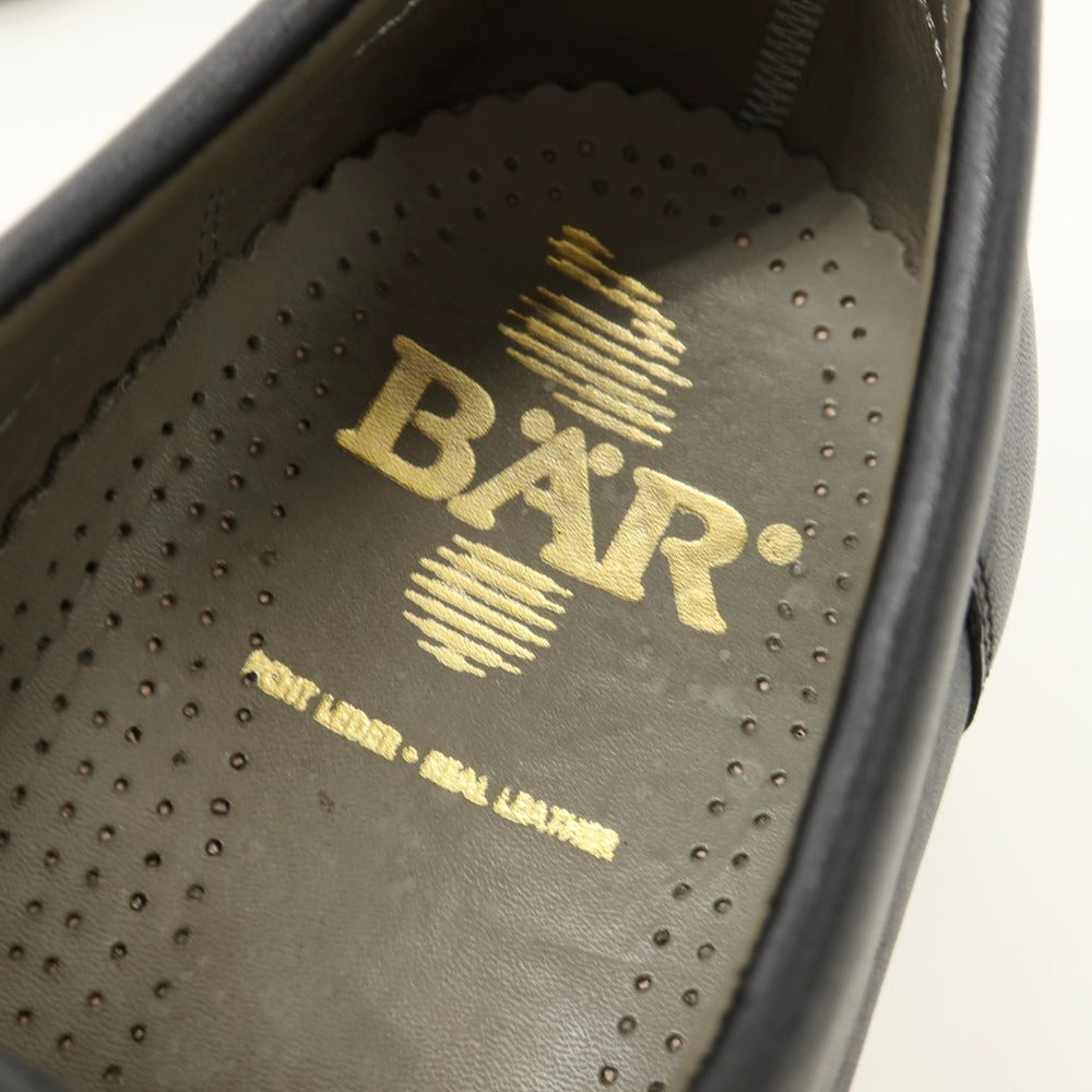 【中古】ベアー BAR レザー モカシンシューズ ブラック【サイズ7.5】【 状態ランクA 】【 メンズ 】