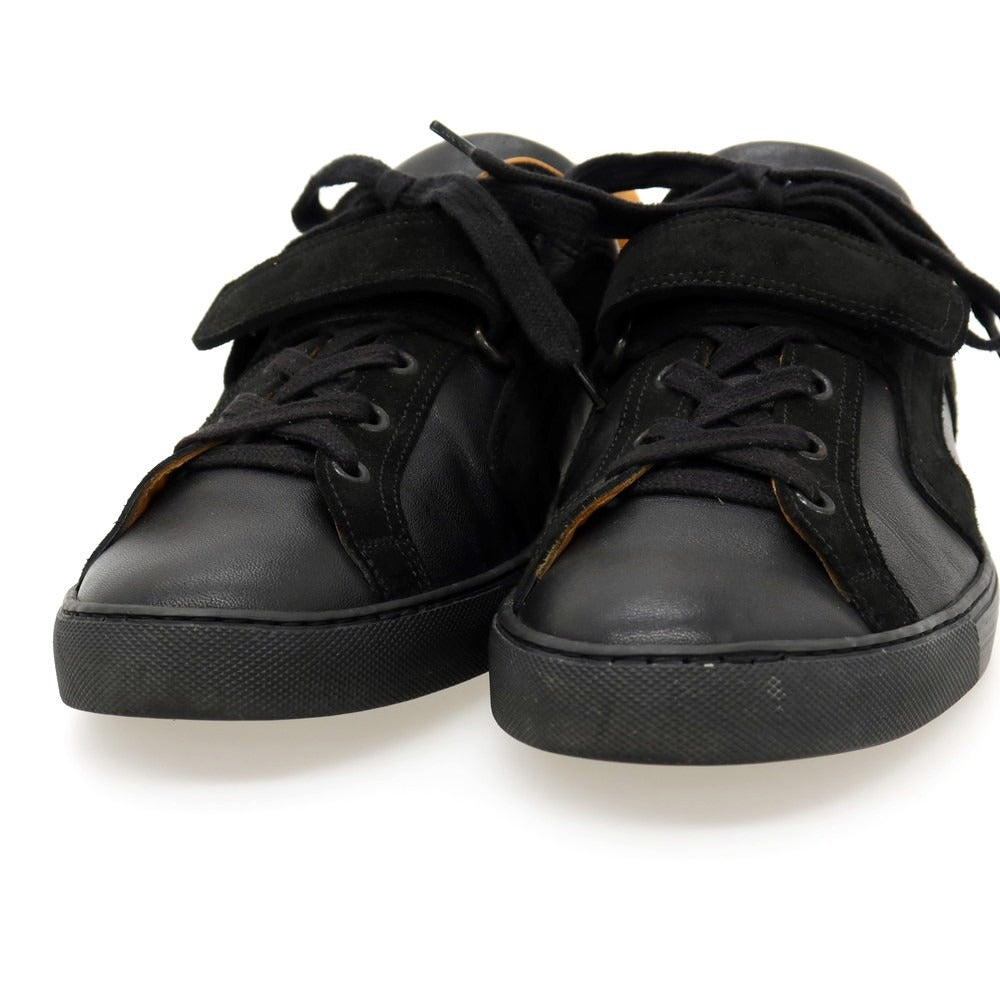 【中古】エルメス HERMES レザー スニーカー ブラック【サイズ41.5】【 状態ランクB 】【 メンズ 】