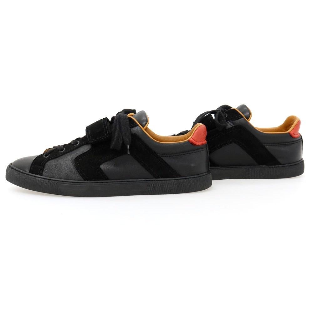 【中古】エルメス HERMES レザー スニーカー ブラック【サイズ41.5】【 状態ランクB 】【 メンズ 】