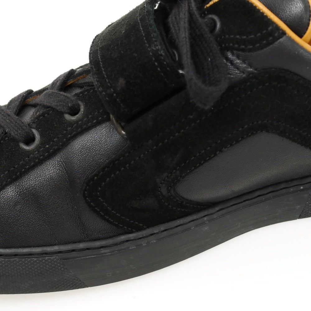 【中古】エルメス HERMES レザー スニーカー ブラック【サイズ41.5】【 状態ランクB 】【 メンズ 】