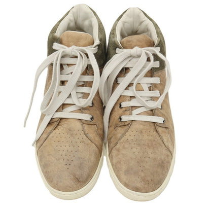 【中古】ジバンシィ GIVENCHY レザー スニーカー ベージュxカーキ【サイズ41】【 状態ランクB 】【 メンズ 】