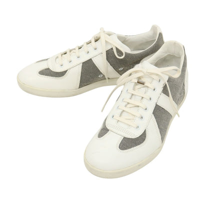 【中古】ディオールオム Dior Homme レザー スニーカー ホワイトxブラック【サイズ40】【 状態ランクC 】【 メンズ 】