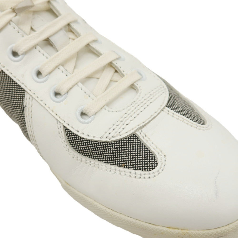 【中古】ディオールオム Dior Homme レザー スニーカー ホワイトxブラック【サイズ40】【 状態ランクC 】【 メンズ 】