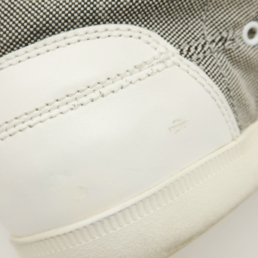 【中古】ディオールオム Dior Homme レザー スニーカー ホワイトxブラック【サイズ40】【 状態ランクC 】【 メンズ 】
