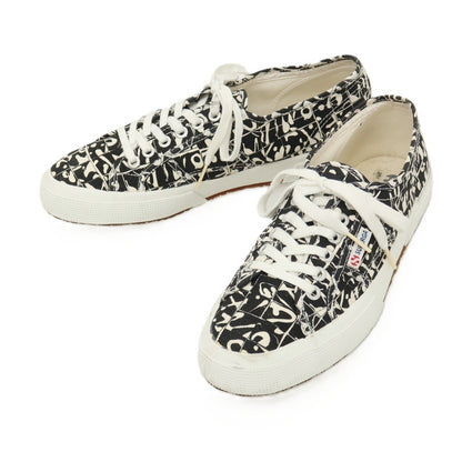 【中古】スペルガ SUPERGA コルソコモ キャンバス スニーカー ブラックxホワイト【サイズ42】【 状態ランクB 】【 メンズ 】