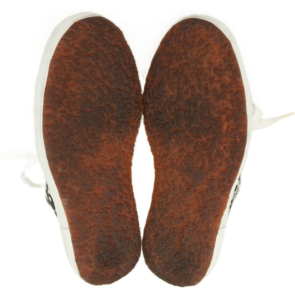 【中古】スペルガ SUPERGA コルソコモ キャンバス スニーカー ブラックxホワイト【サイズ42】【 状態ランクB 】【 メンズ 】