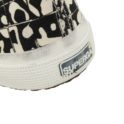 【中古】スペルガ SUPERGA コルソコモ キャンバス スニーカー ブラックxホワイト【サイズ42】【 状態ランクB 】【 メンズ 】