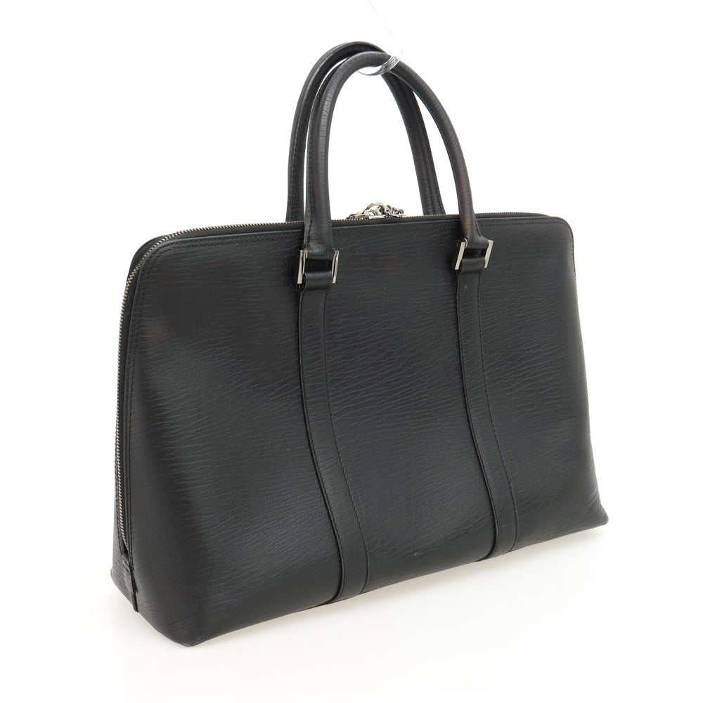 【中古】グッチ GUCCI レザー ブリーフケース ブラック【 状態ランクC 】【 メンズ 】