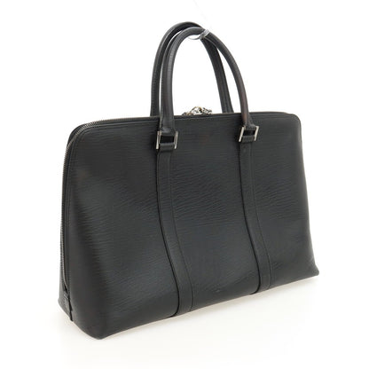 【中古】グッチ GUCCI レザー ブリーフケース ブラック【 状態ランクC 】【 メンズ 】