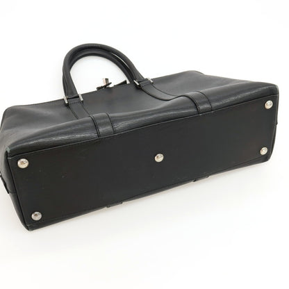 【中古】グッチ GUCCI レザー ブリーフケース ブラック【 状態ランクC 】【 メンズ 】