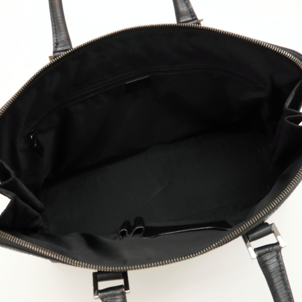 【中古】グッチ GUCCI レザー ブリーフケース ブラック【 状態ランクC 】【 メンズ 】