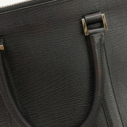 【中古】グッチ GUCCI レザー ブリーフケース ブラック【 状態ランクC 】【 メンズ 】