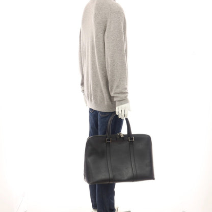 【中古】グッチ GUCCI レザー ブリーフケース ブラック【 状態ランクC 】【 メンズ 】