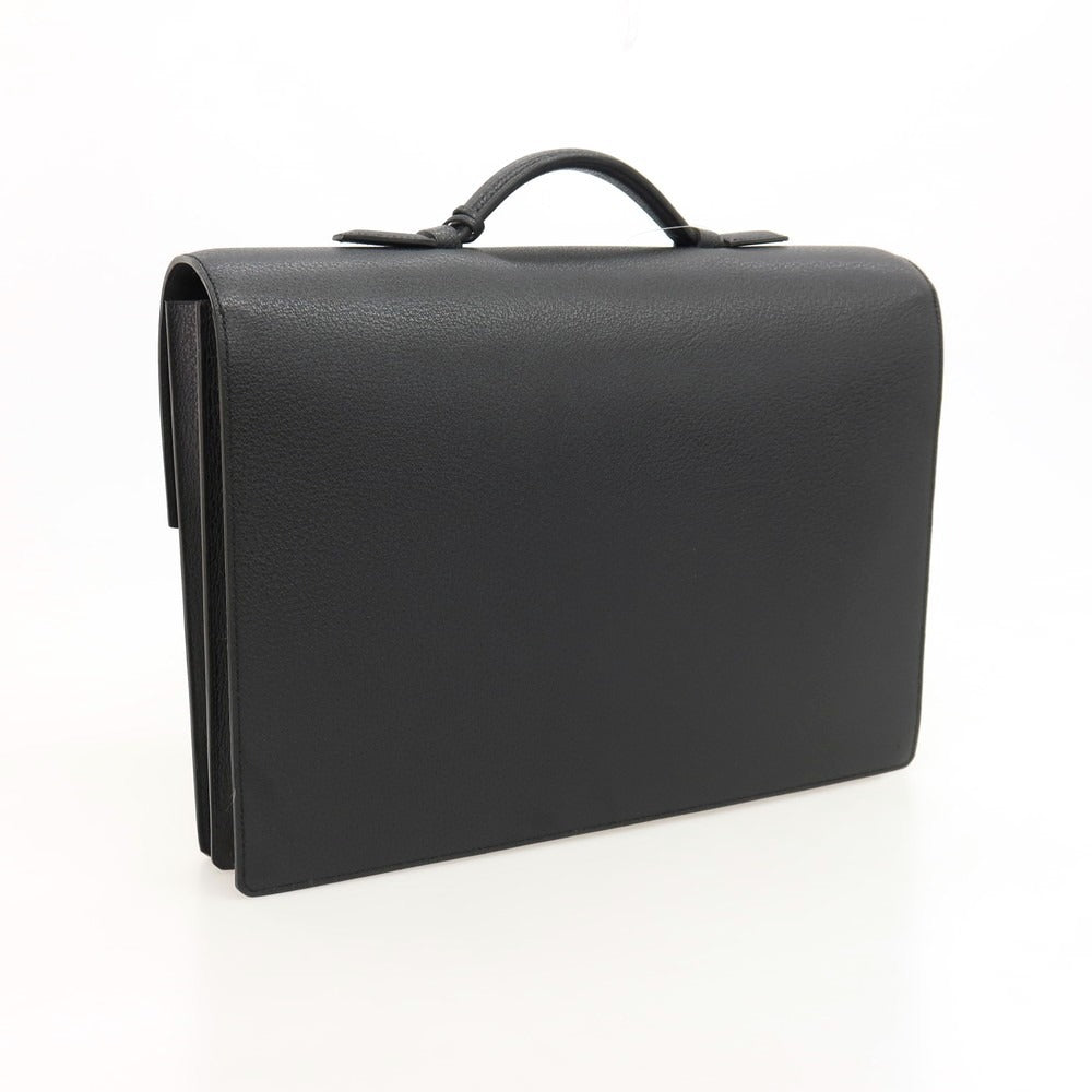 【中古】ジェイエムウエストン J.M WESTON レザー ブリーフケース ブラック【 状態ランクA 】【 メンズ 】