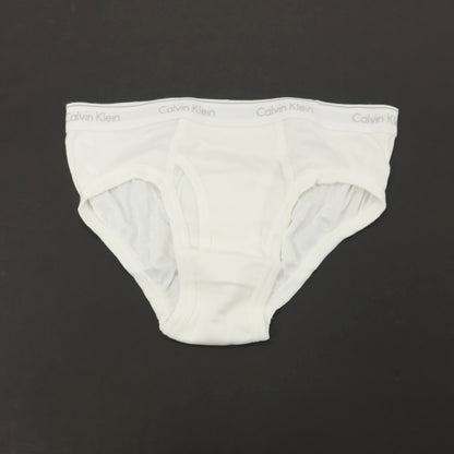 【中古】【未使用】カルバンクライン Calvin Klein ローライズ ブリーフ クラシックフィット 4枚組 アンダーウェア 下着 ホワイト【サイズM】【 状態ランクS 】【 メンズ 】