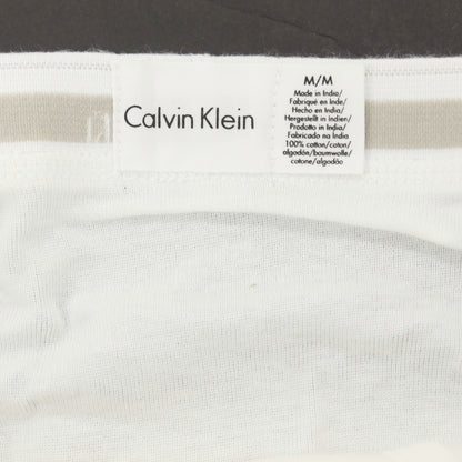 【中古】【未使用】カルバンクライン Calvin Klein ローライズ ブリーフ クラシックフィット 4枚組 アンダーウェア 下着 ホワイト【サイズM】【 状態ランクS 】【 メンズ 】