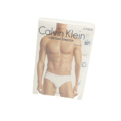 【中古】【未使用】カルバンクライン Calvin Klein コットン ストレッチ ヒップ ブリーフ クラシック フィット 3枚組 アンダーウェア 下着 ホワイト【サイズM】【 状態ランクS 】【 メンズ 】
