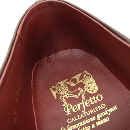 【中古】ペルフェット Perfetto カーフ ドレスシューズ グレーブラウン【サイズ8】【 状態ランクC 】【 メンズ 】