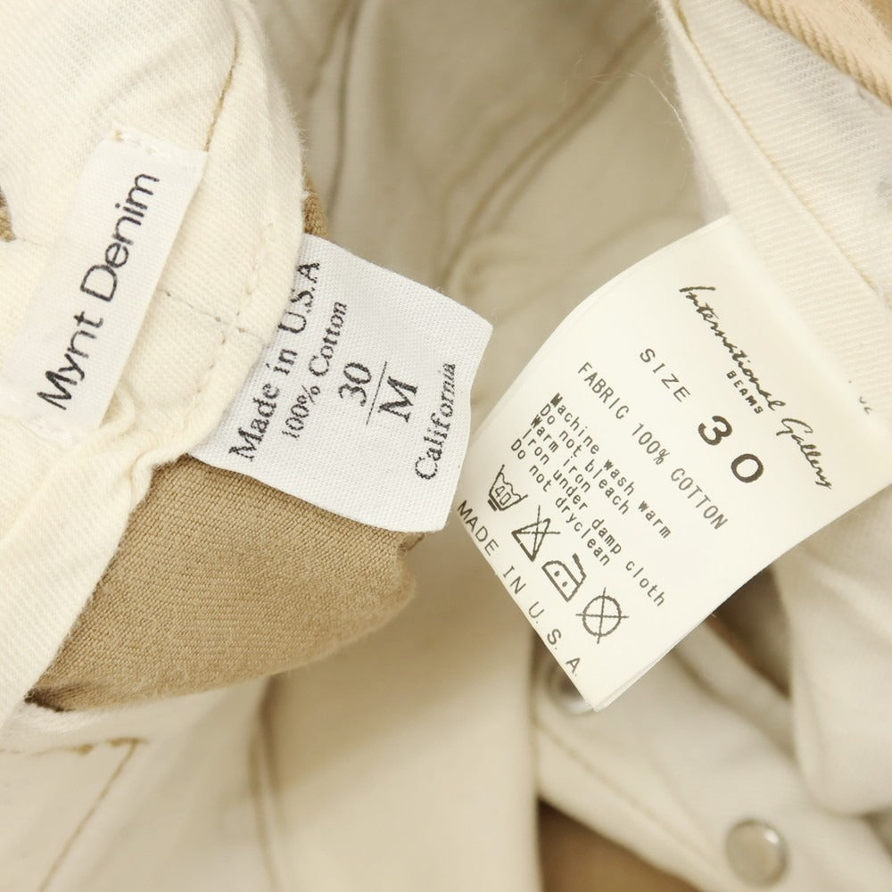 【中古】ミントデニム Mynt Denim コットン チノパンツ ベージュ【サイズ30】【 状態ランクB 】【 メンズ 】